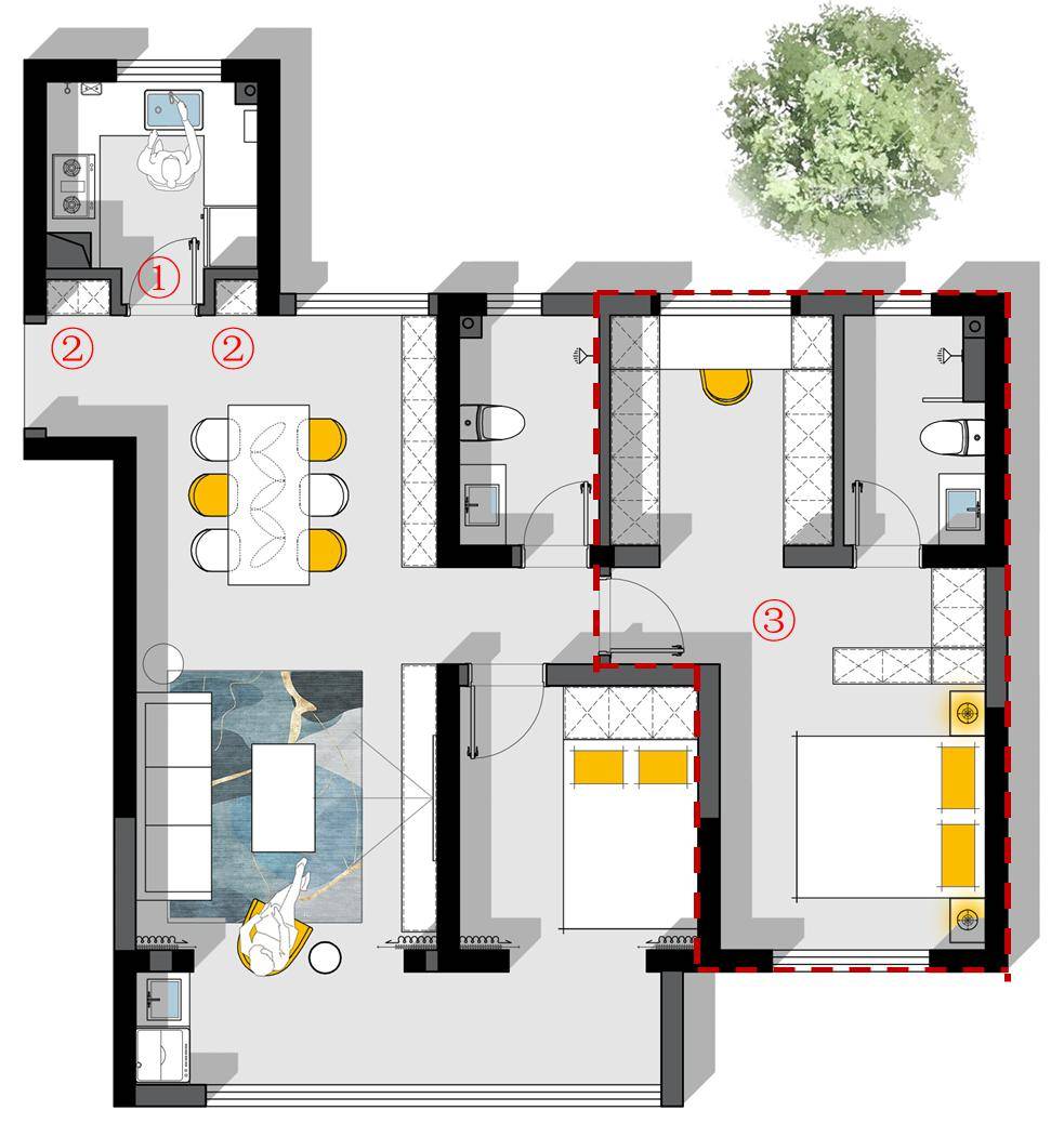 空间_方案_餐厅