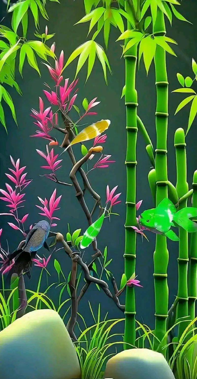 送你一组转运竹,祝您龙年走好运!