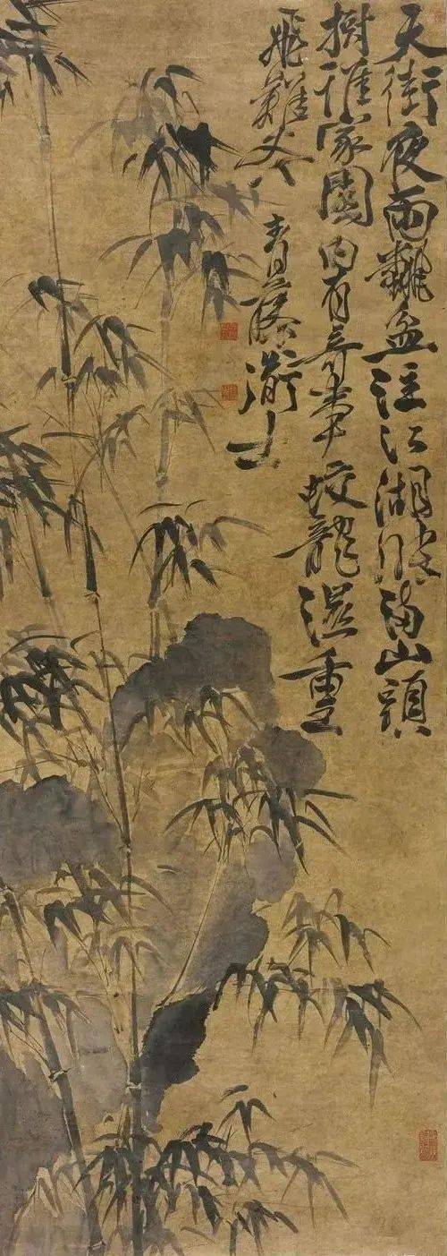 徐渭写竹,无拘无束,墨气淋漓_水仙_竹子_青蛇