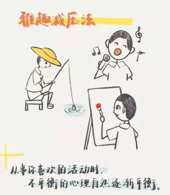 【幼小衔接假期课堂】18种漫画式减压方法助你假期从容面对压力_生活