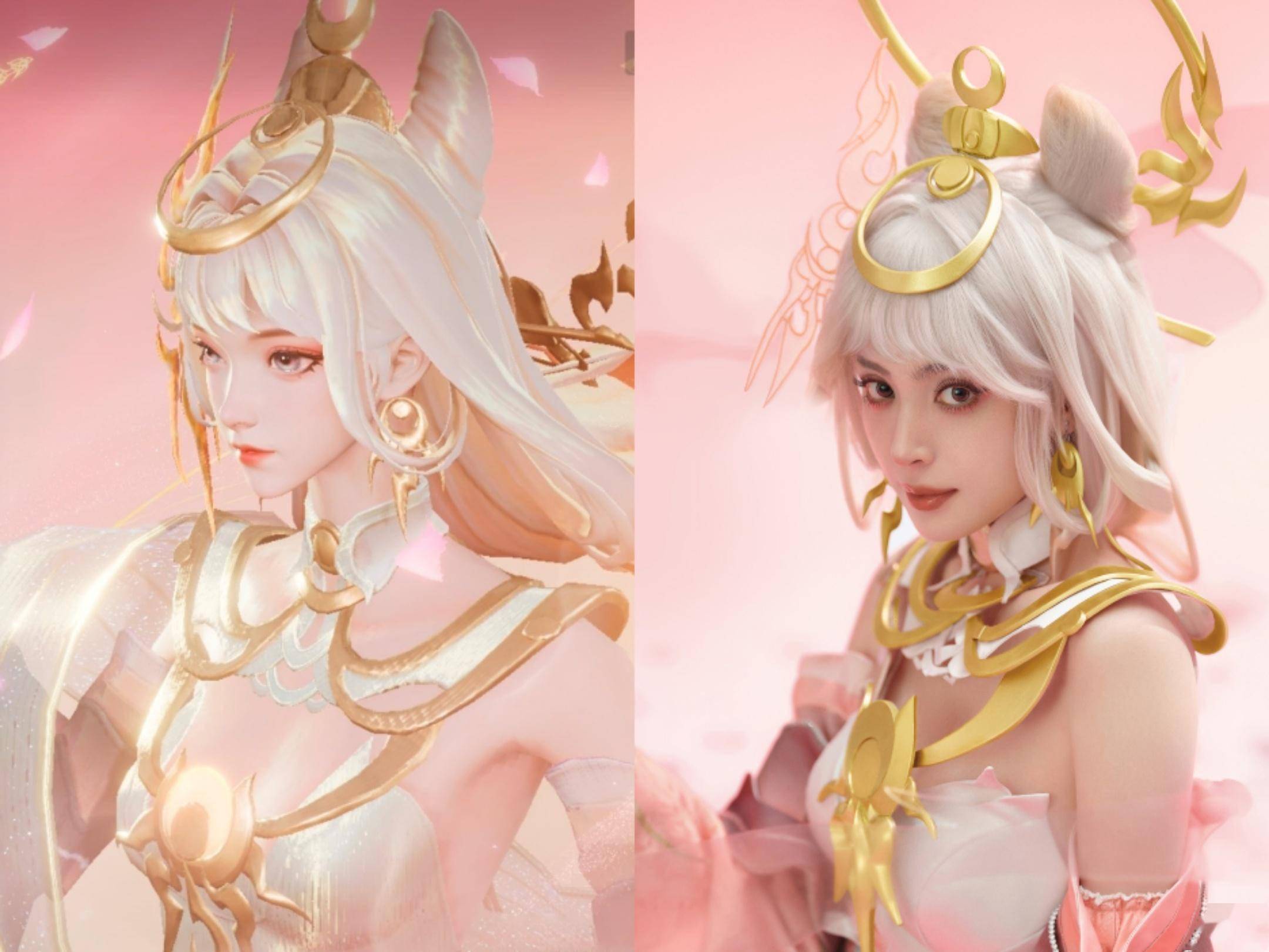 同样都是王者和时尚芭莎的合作,邀请内娱美女来担任