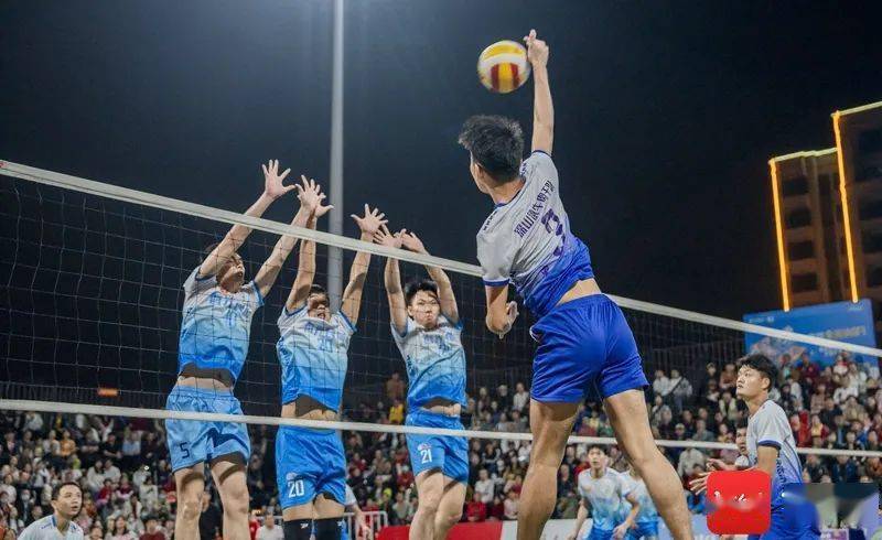 海南"村va"迎春赛八强交叉赛开打_比赛_李昊_排球