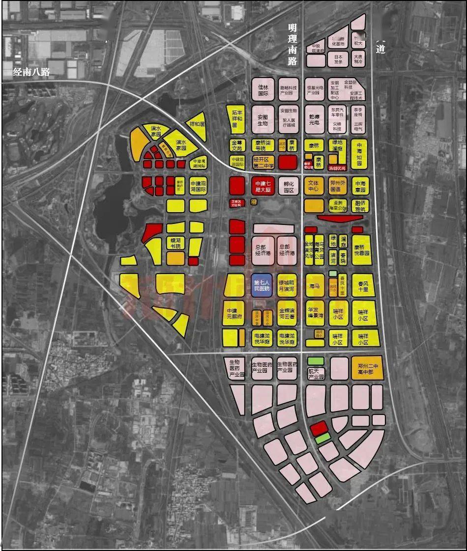 郑州滨河新城规划图图片