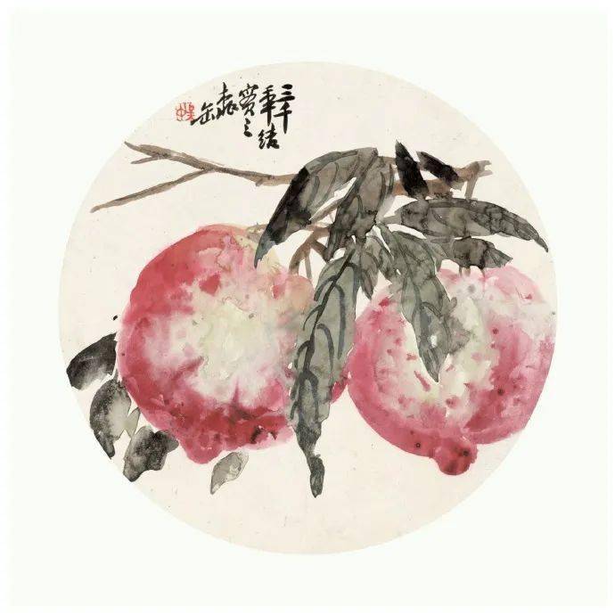 67绘画 | 吴昌硕花鸟团扇