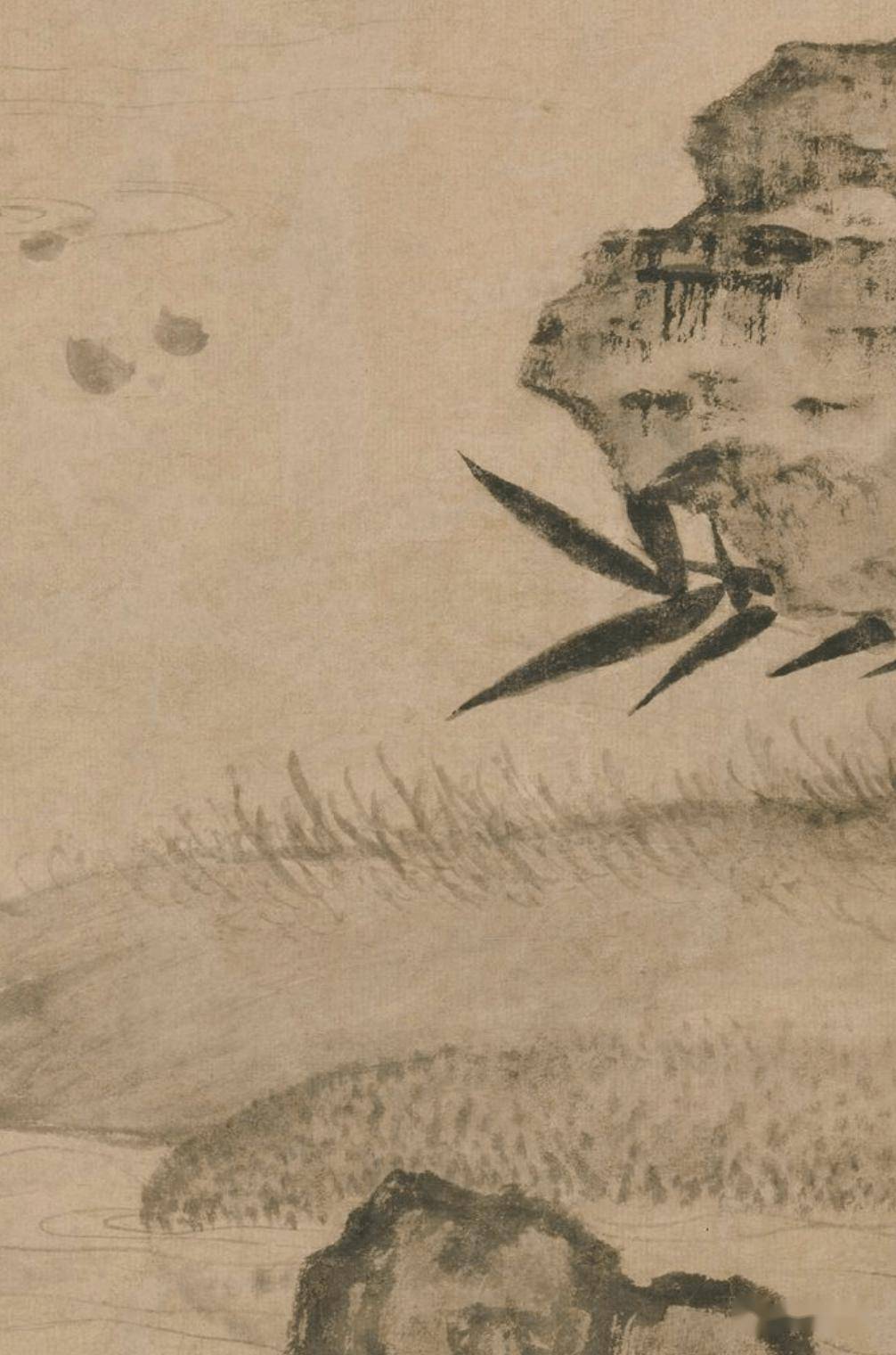 元王渊《桃竹锦鸡图》_水墨_故宫博物院_花鸟