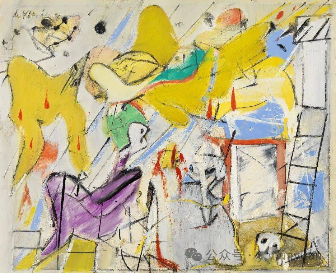 绘画欣赏——willem·de·kooning_荷兰_美国_威廉·德·库宁