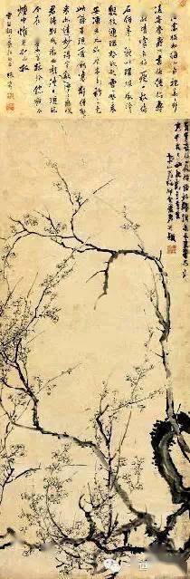 白梅花_墨梅_王冕