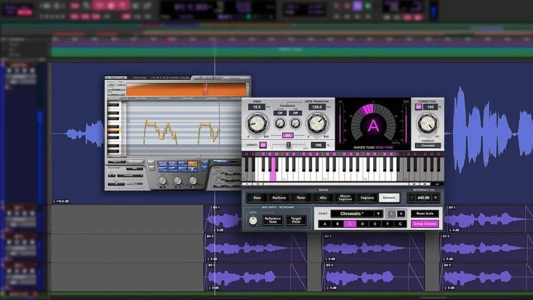 如何用 waves 插件更自然地纠正音高?_人声_录音_tune