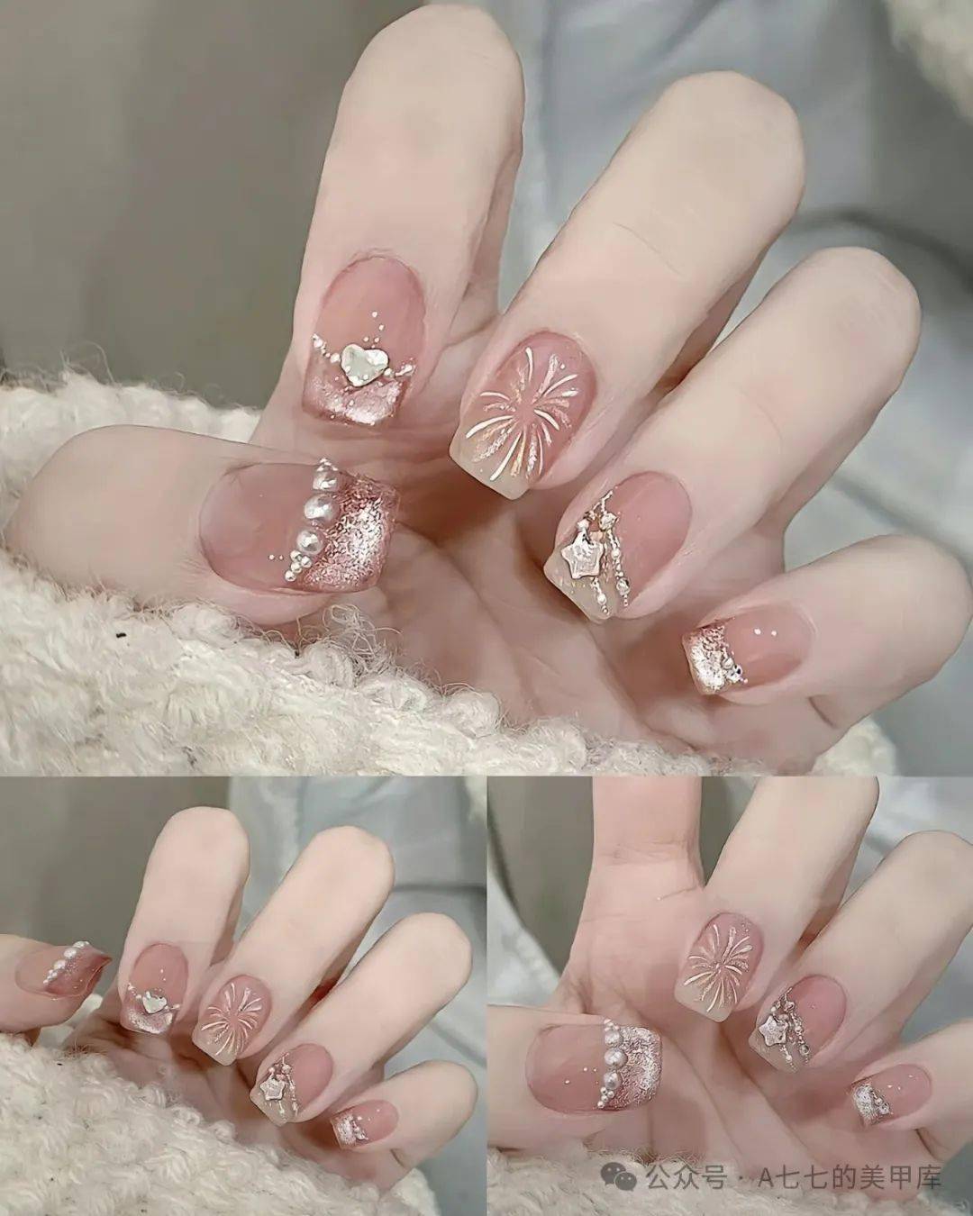 春日显嫩美甲系列大放送!这个春天可以很完美~_甲库_后台_版权