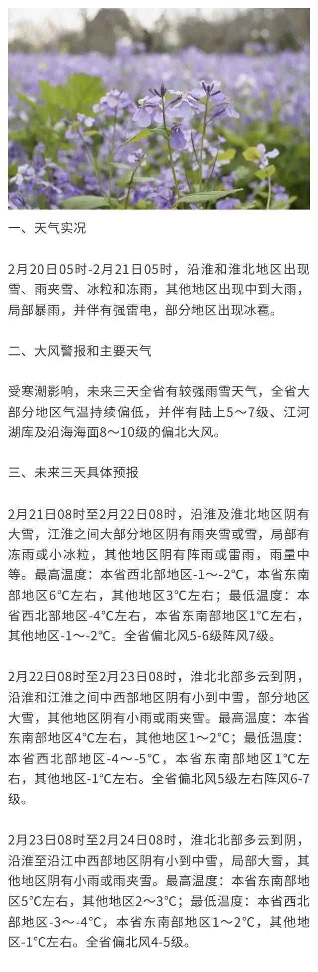 持续偏低未来三天全省有较强雨雪天气受寒潮影响大风警报@江苏气象