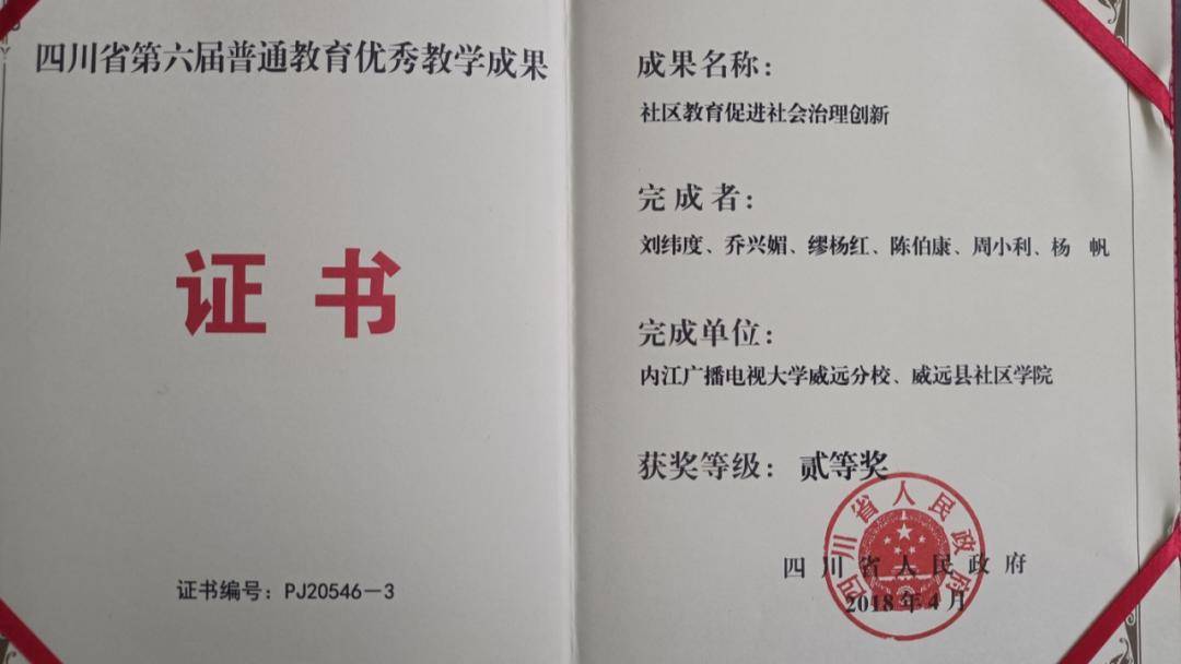 截至目前,我县共挂牌成立了14个镇级社区学校,144个社区教育教学点,有
