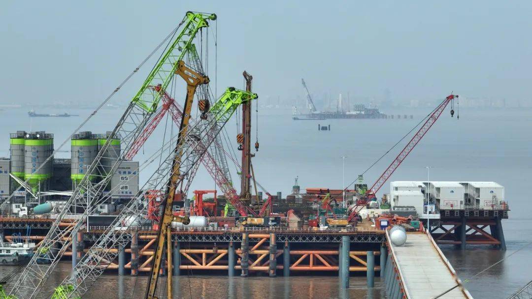 通苏嘉甬杭州湾跨海铁路大桥项目吹响春节复工"集结号"_施工_作业