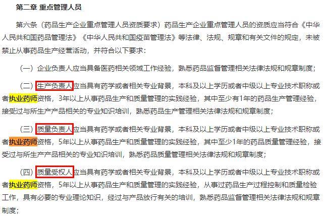 这些岗位须由执业药师担任!近80万人已注册上岗!_企业_药品_质量