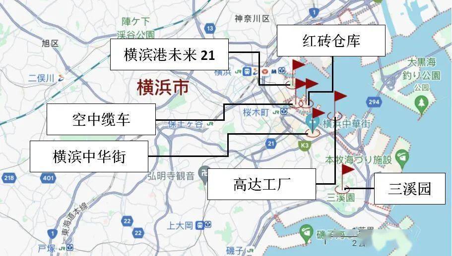 横滨地理位置地图图片