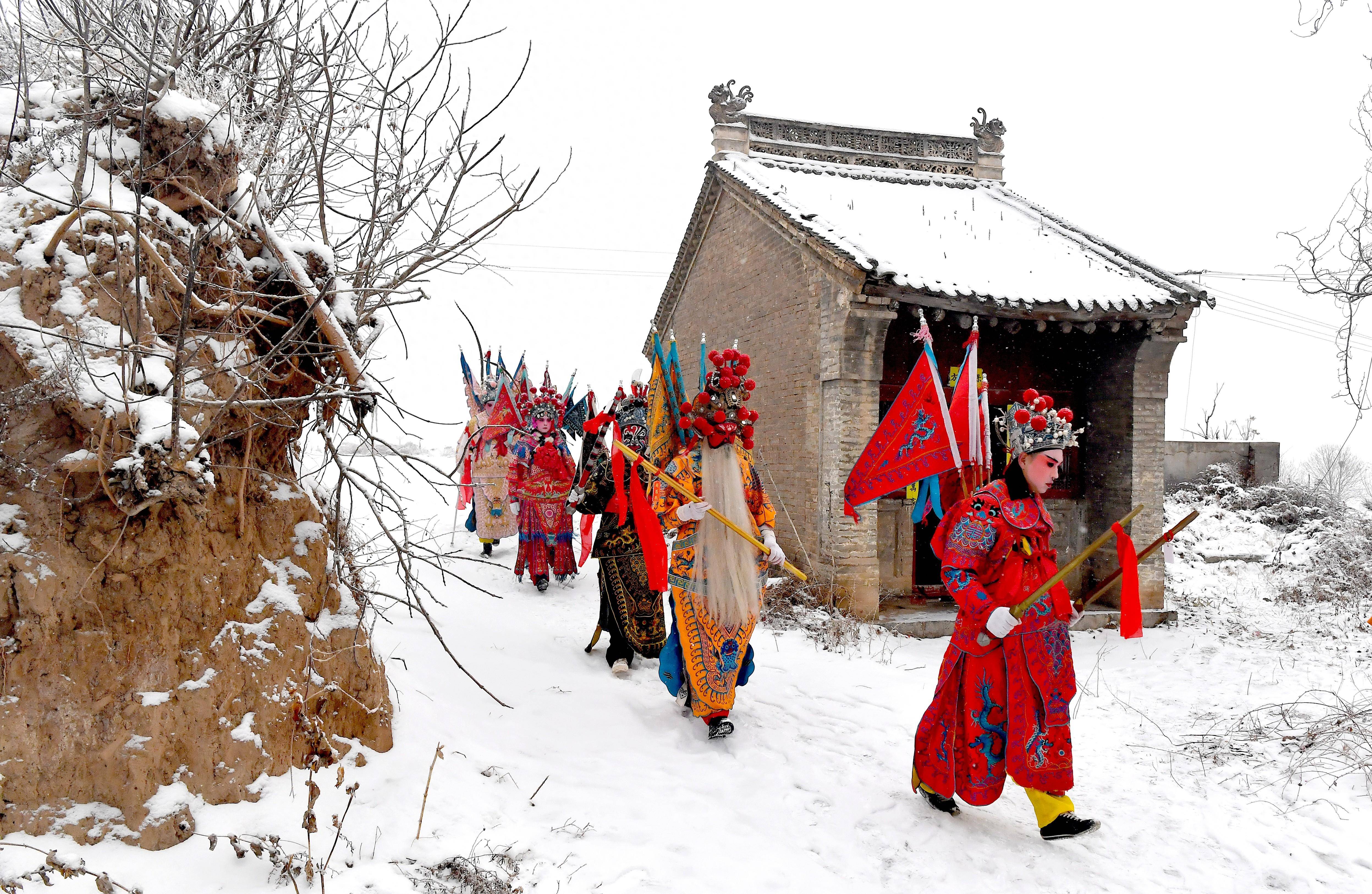 陇县黄花峪社火2019图片