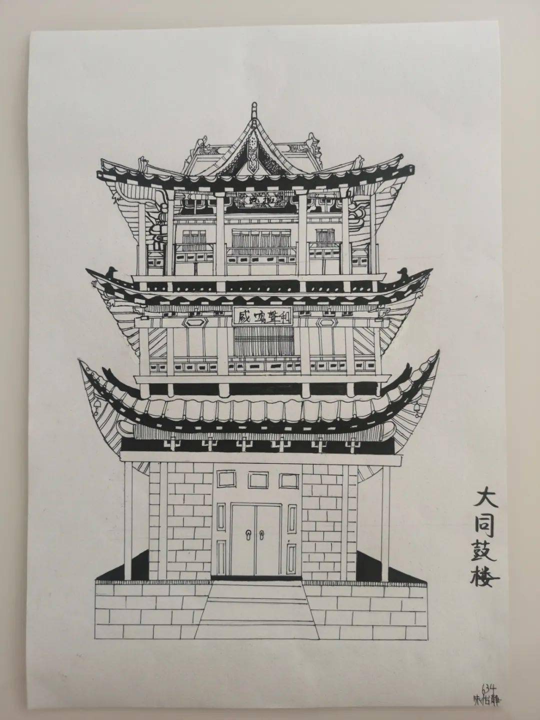 古老建筑物图片素描图片