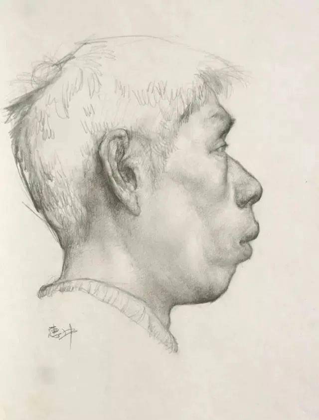 解放军艺术学院教授,任惠中素描速写