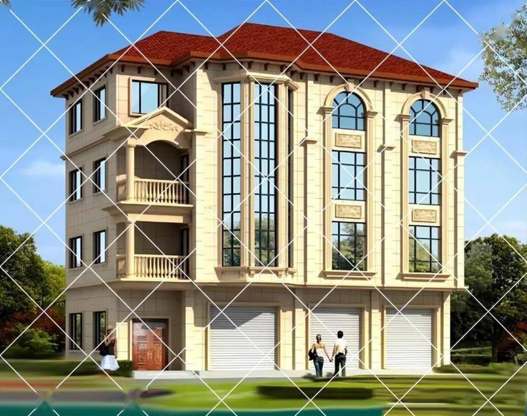 商铺型自建房设计方案,美丽乡村建设乡镇临街商住别墅_宅基地_农村