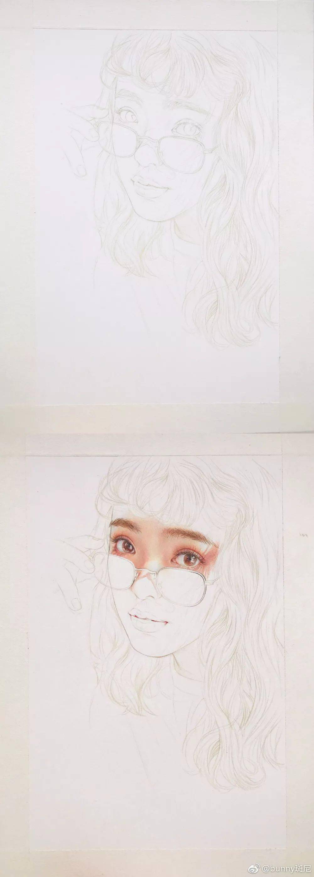 为您精心挑选的高质量彩铅画,不收藏就亏大了!_颜色_脸部_水彩