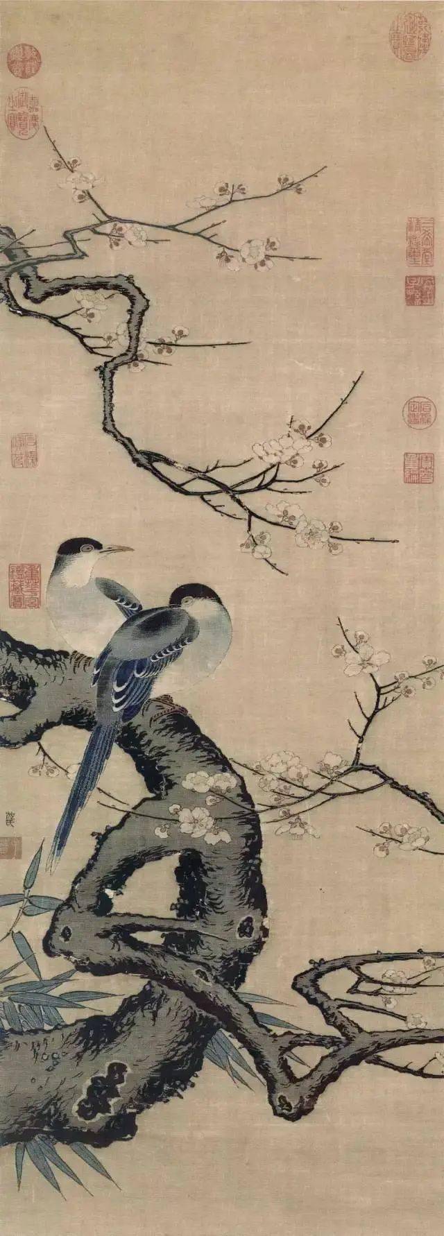 历代国画名家笔下的傲雪寒梅_搜狐网