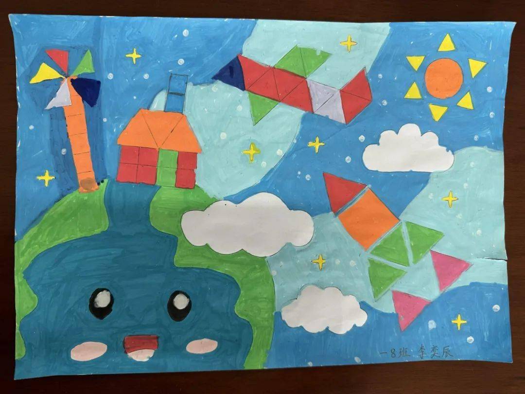 五个一百工程 | 玩转图形,创意无限——一年级数学寒假实践活动作业