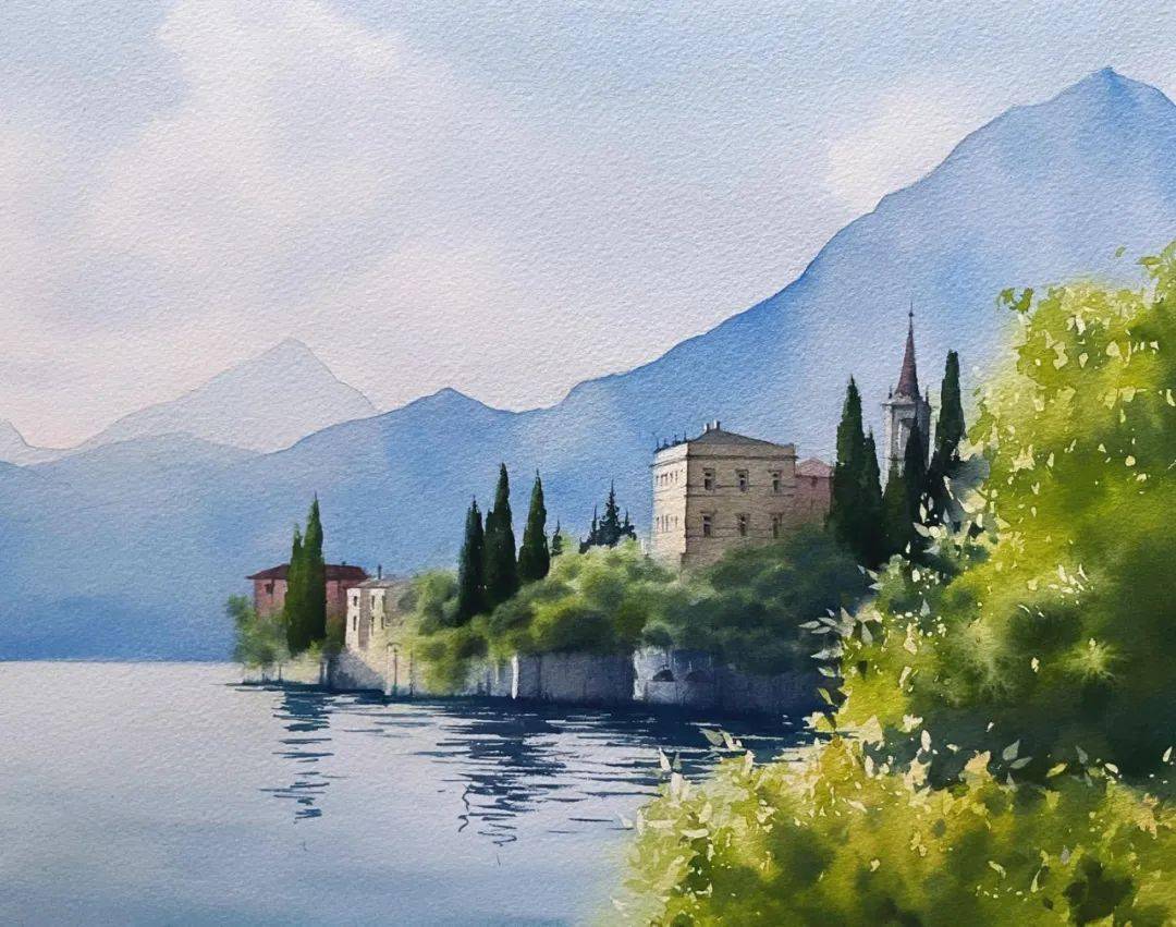 美到离谱的"真"水彩画,图鉴学习_风景_色彩_作品