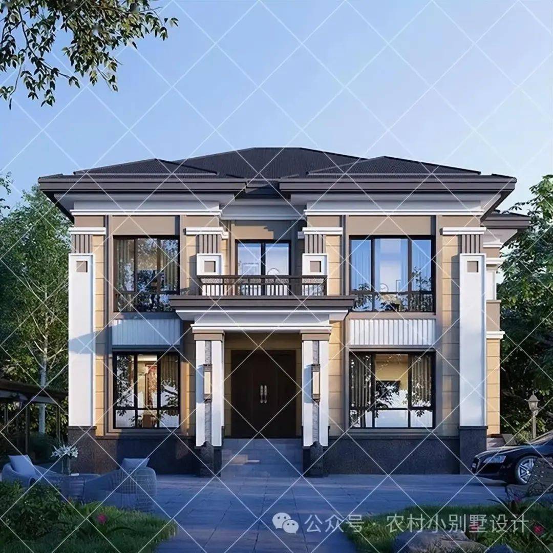 32款新中式二层别墅,大气优雅新中式风别墅设计,颜值与实用并存_风格