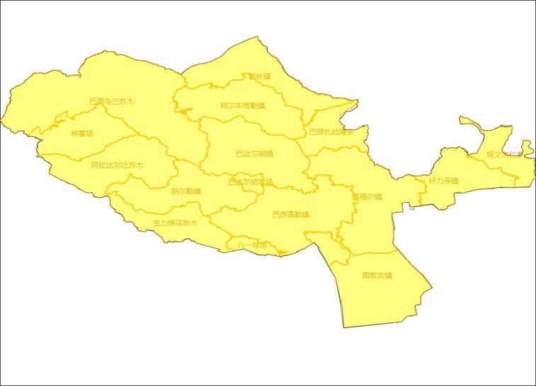 扎赉特旗全景地图图片