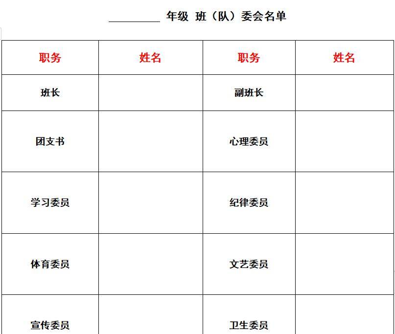 学期初,这些超好用的班级管理表格快快搞起来!_工作_文章_来源