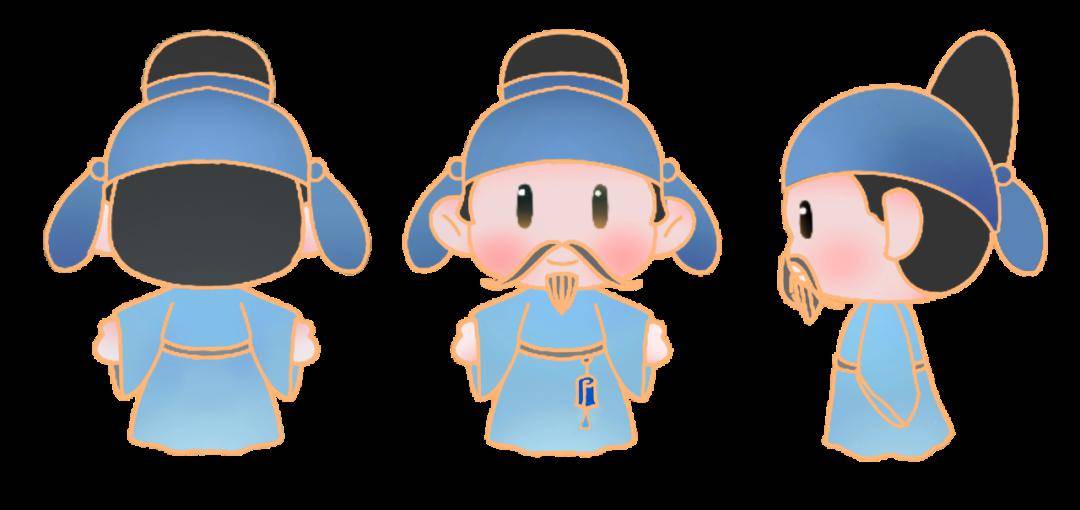 表情包,衍生于"中青"新文创设计方案中的人物ip,分别是师父"钟钟"和小