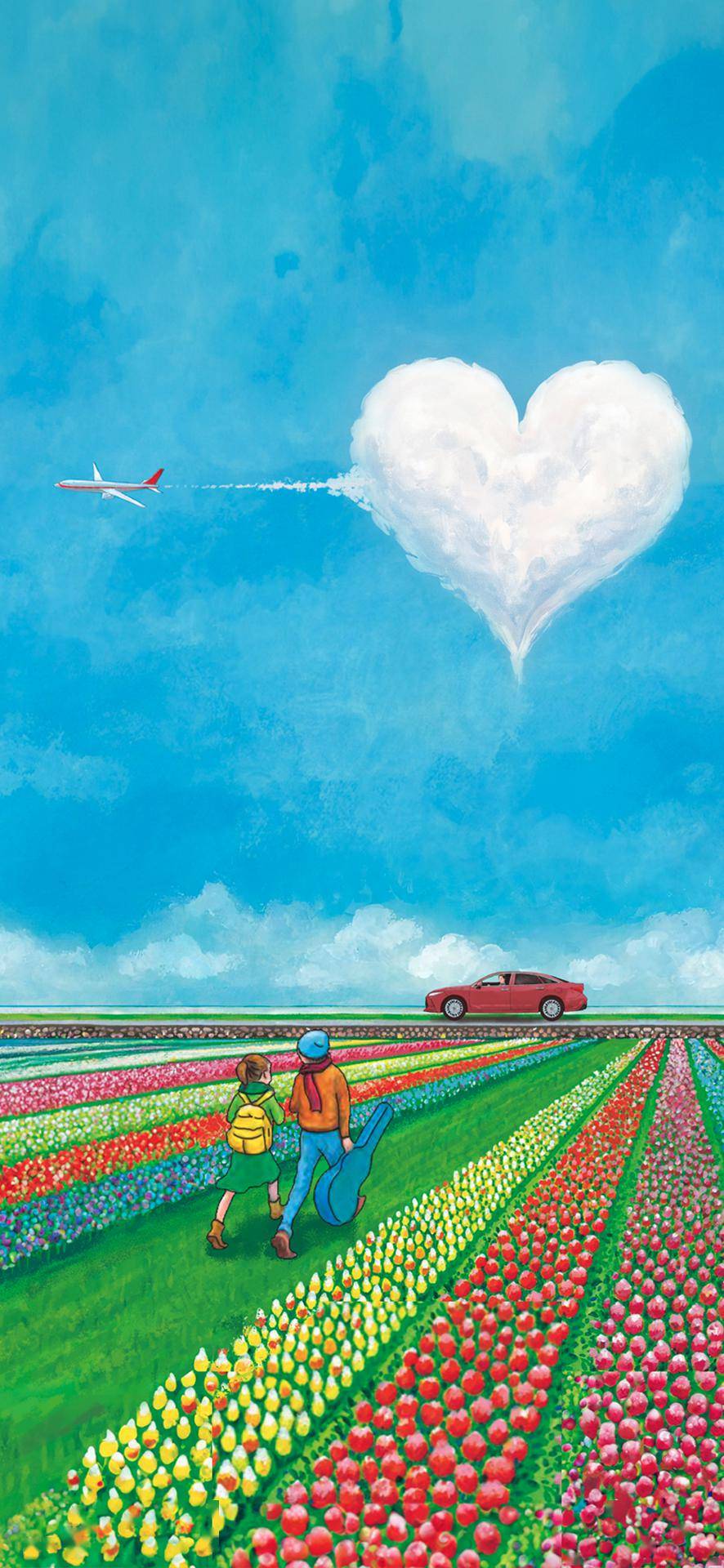 一汽丰田x几米品牌 壁纸上新