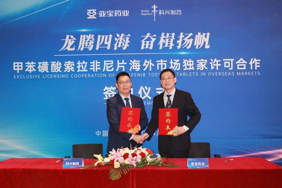 亚宝药业北生物甲苯磺酸索拉非尼片携手科兴制药出海_大生产_美国