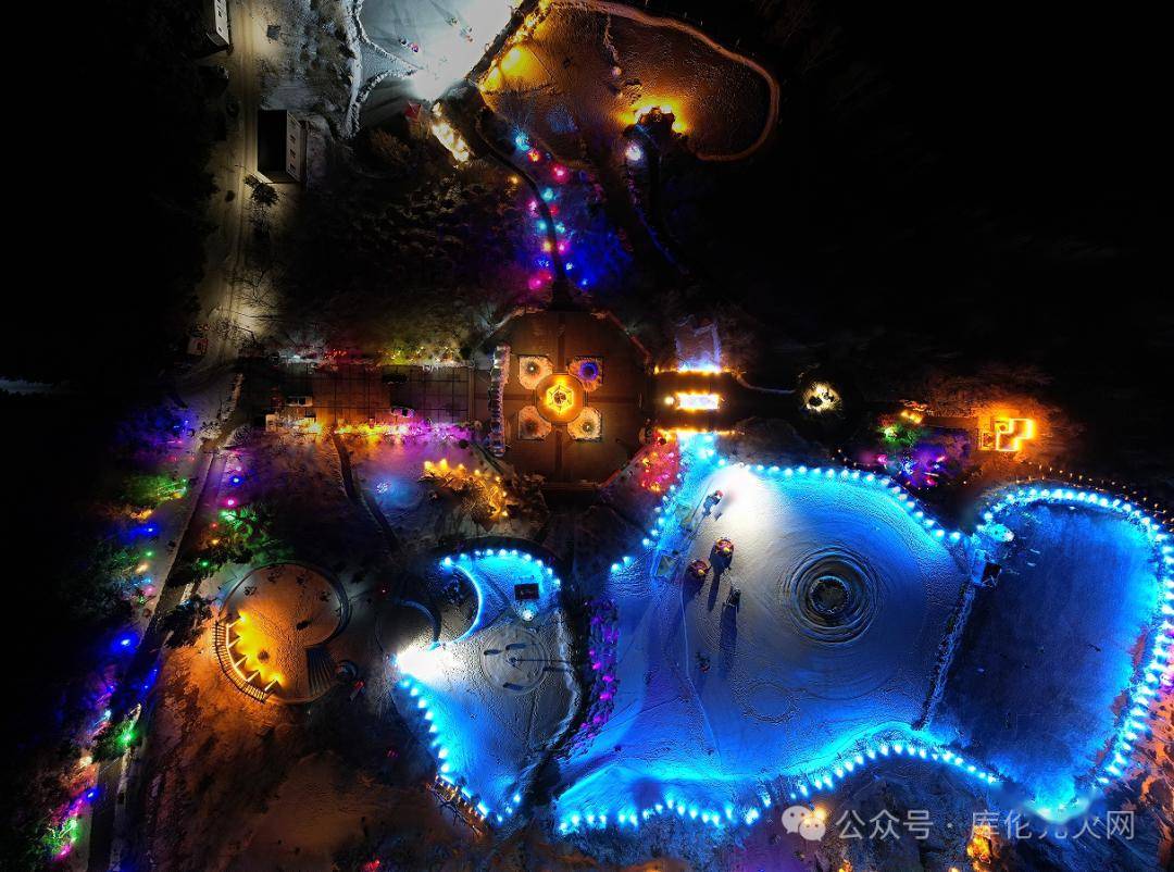 春节期间库伦镇夜景(摄影)