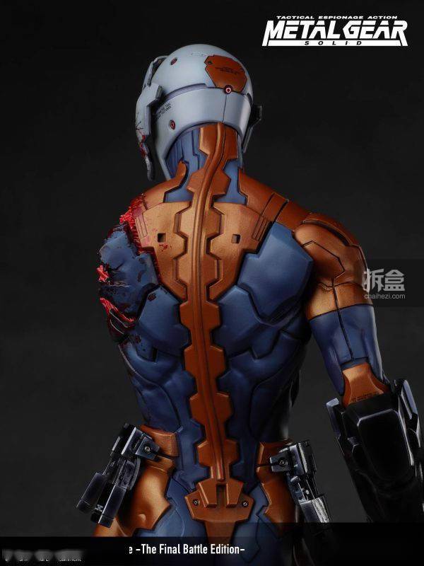 gecco合金装备生化忍者灰狐战损版16游戏雕像