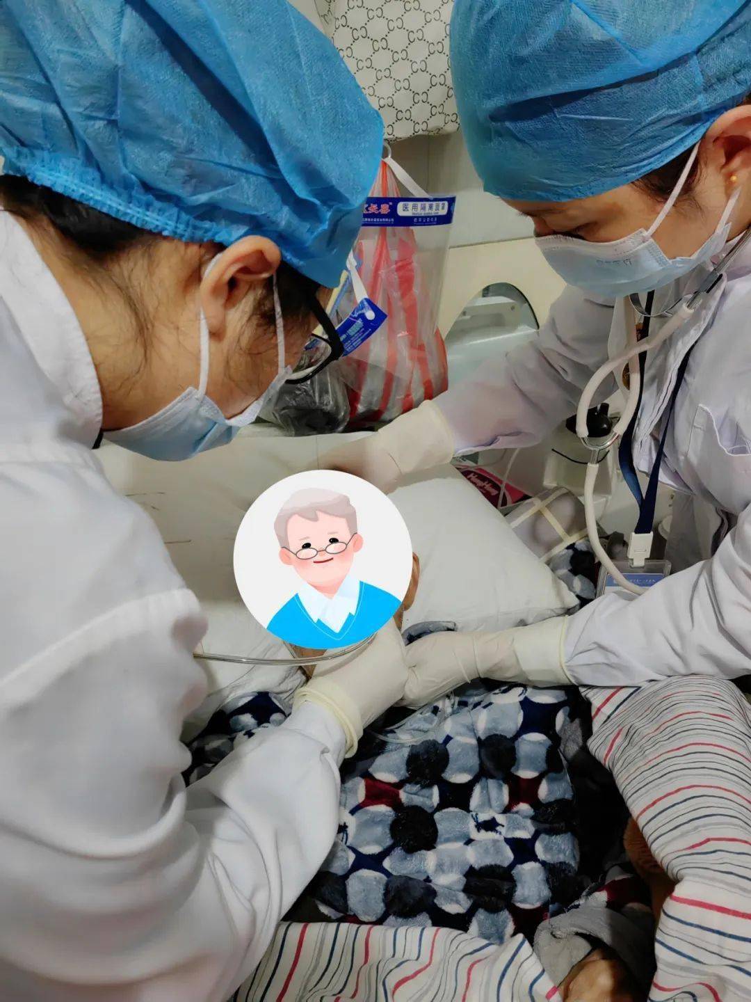 急死人!管太堵,81岁老爷子饭下不去,幸亏有她们._护理_王大爷_一医