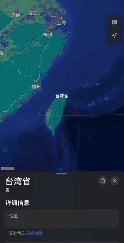 苹果地图惊现台湾省,结果又是大陆特供?