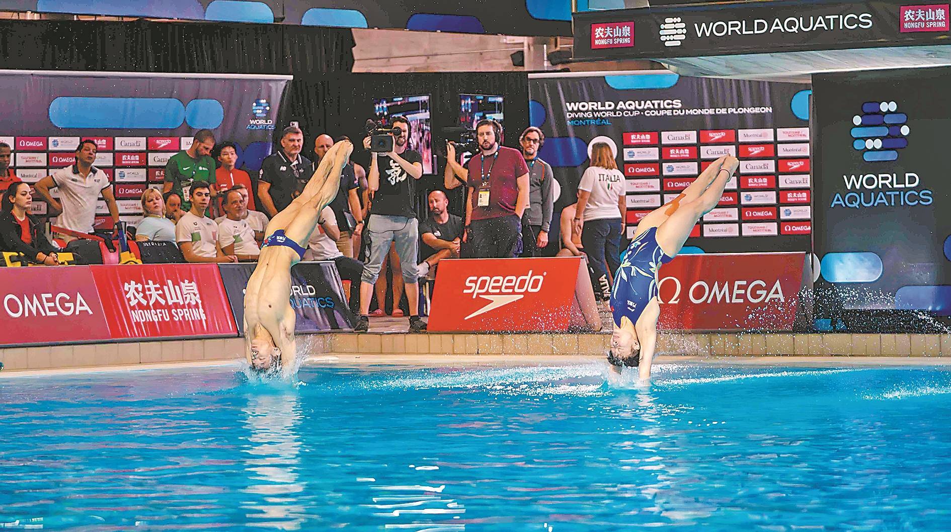 跳水世界杯蒙特利尔站|中国队拿下第一金_混合_团体_杨昊