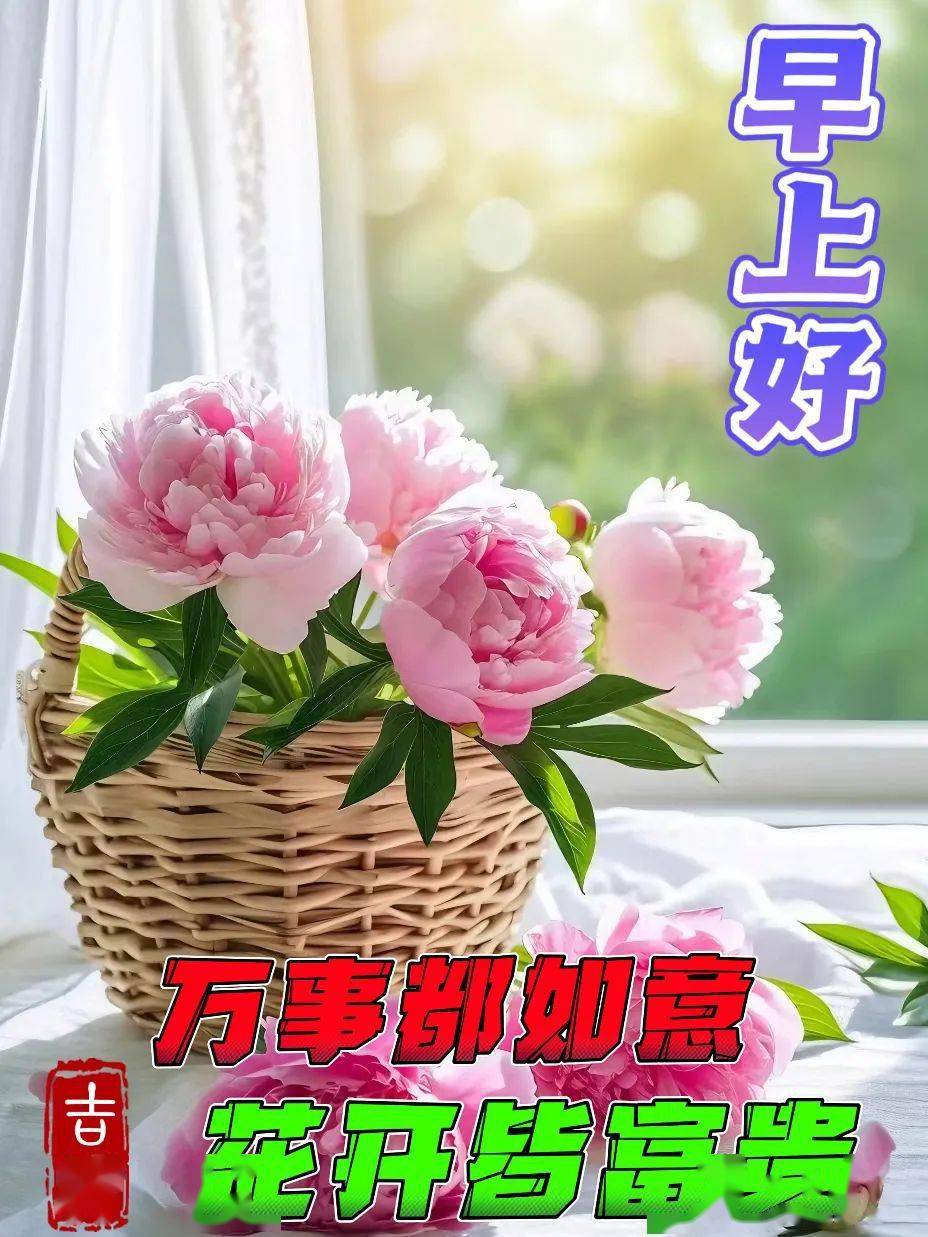 早上好春天图片 桃花图片