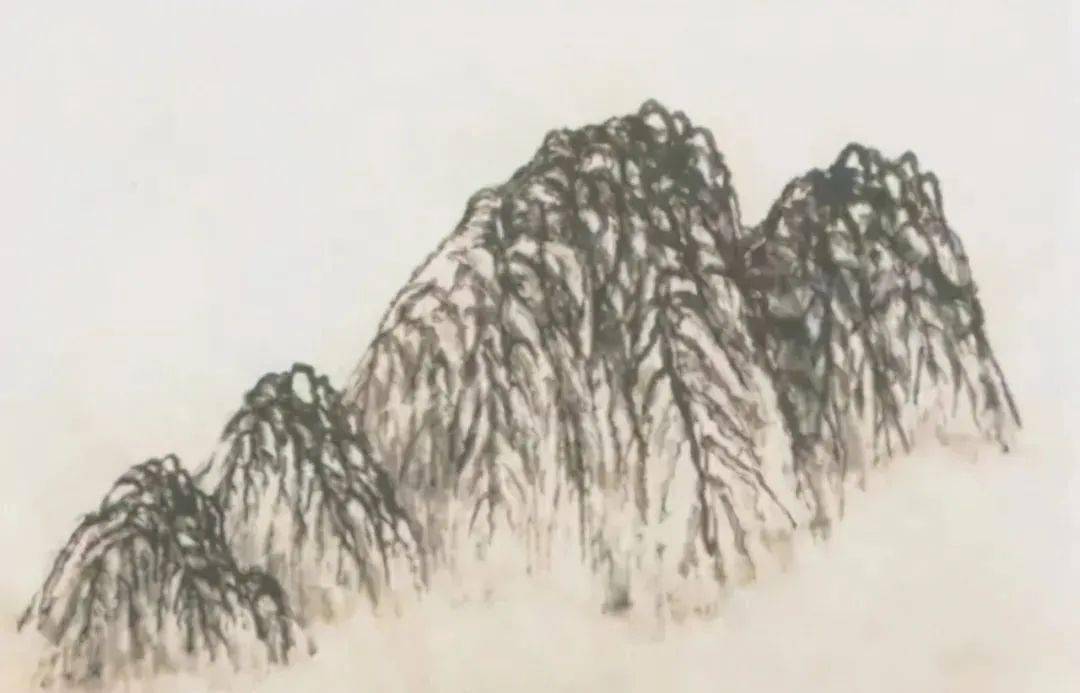 荷叶皴云头皴5.在山水画中各种墨法的运用也很重要.