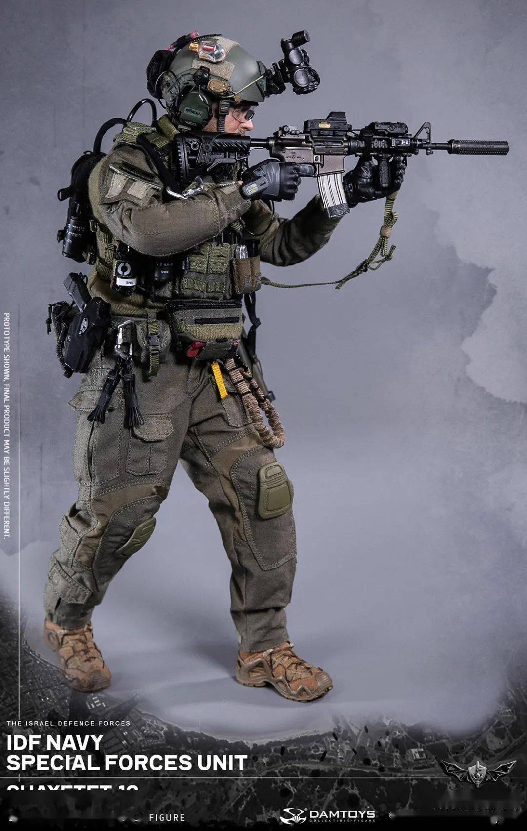 新品预定~ damtoys 1/6 以色列idf国防军海军特种部队第13突击队 7810