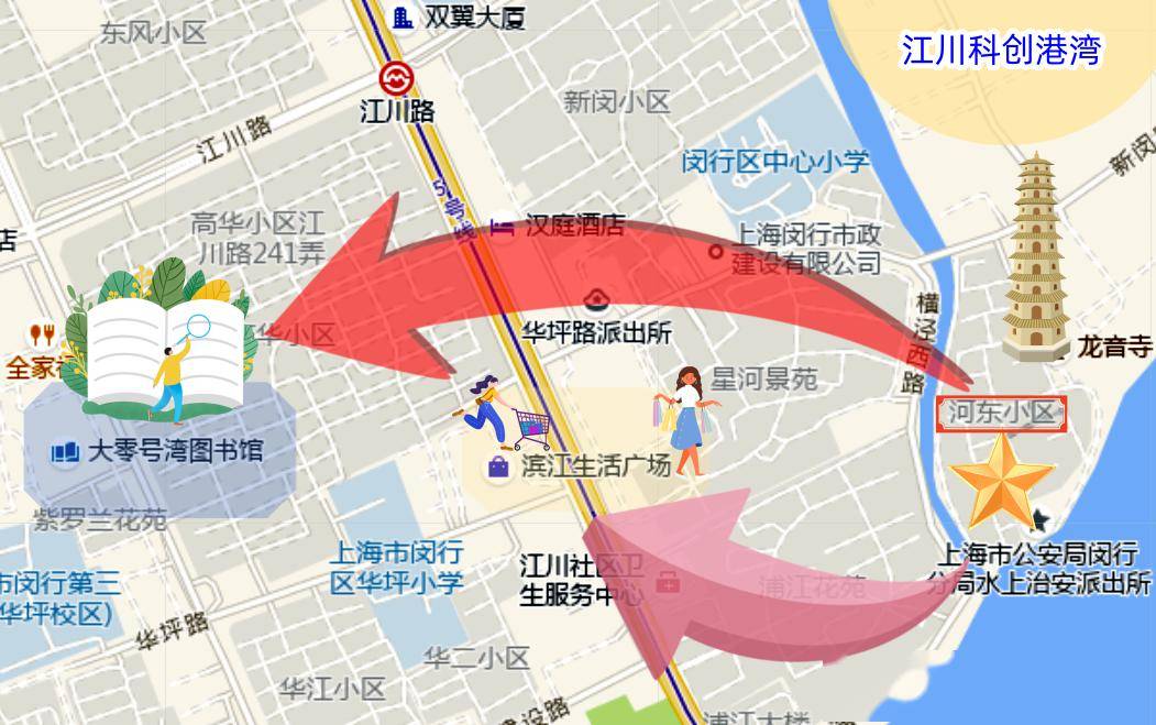 闵行21路,闵行11路,徐闵线,闵行29路,881路等多条公交线路均在1公里内