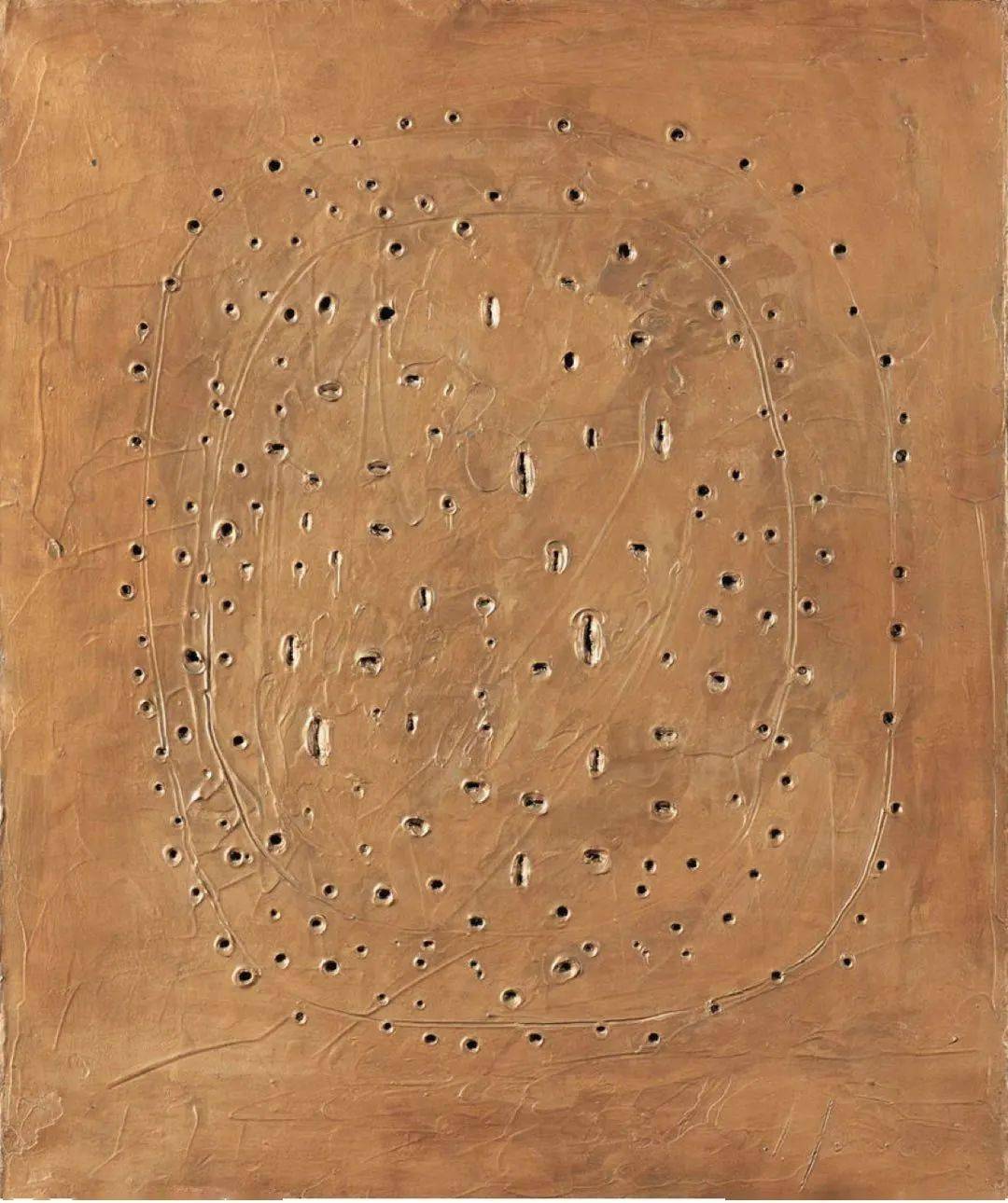 《空间概念》spatial concept | 1960-61布面油画 | 60×50cm大多数人