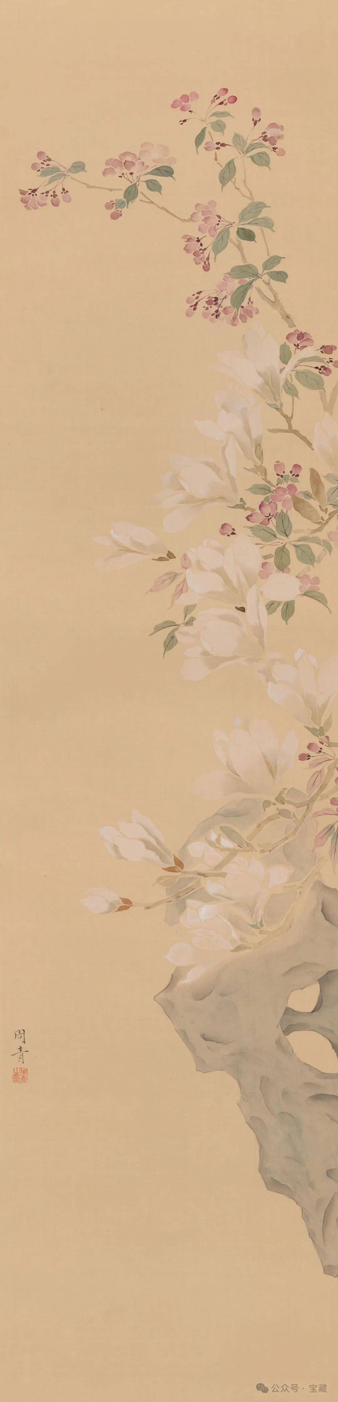 136x34cm 2024年马啸羽 《 蒙茸一架自成林》136x34cm 2024年邓雪梅