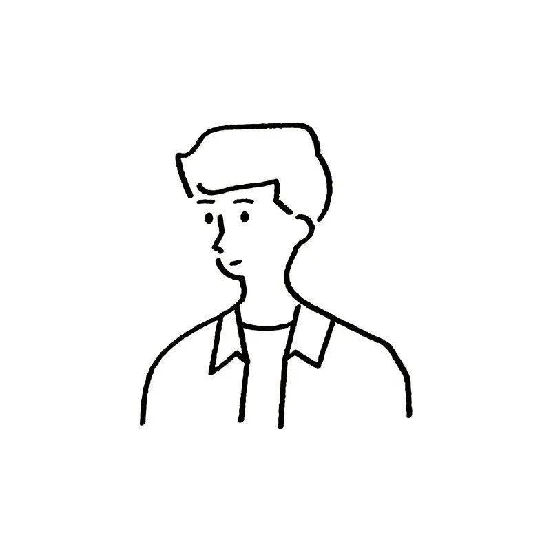 张做头像呢一些简约的手绘线条头像将极简风格进行到底勾勒出可爱图案