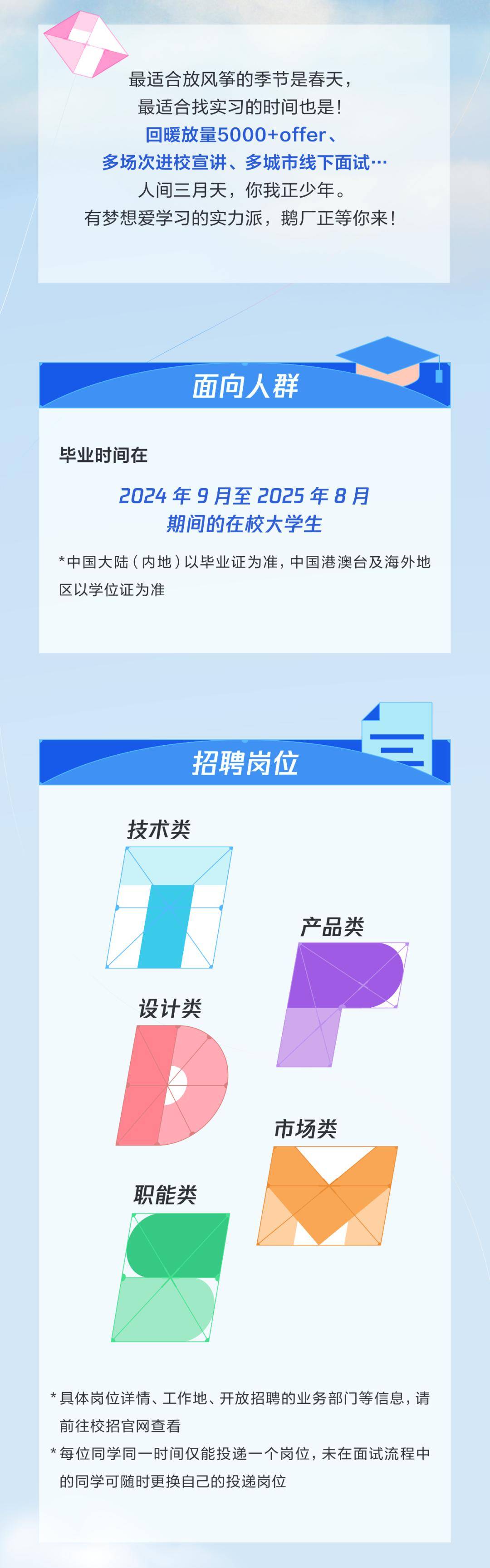 招聘腾讯2024实习生招聘全球启动