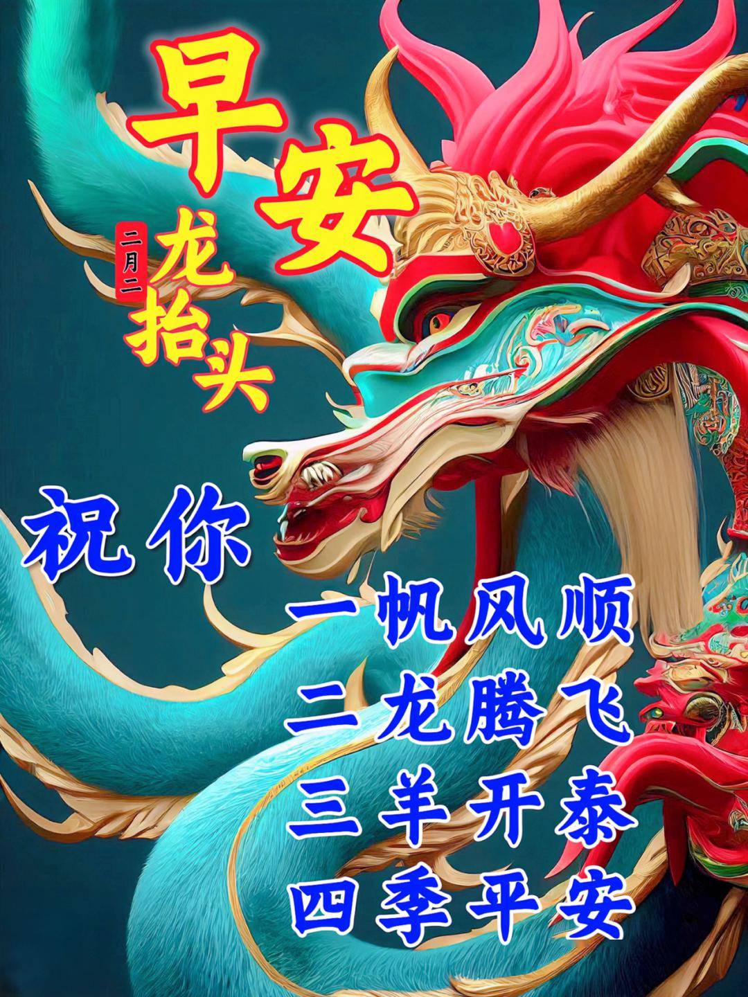 2月2龙抬头祝福图片图片