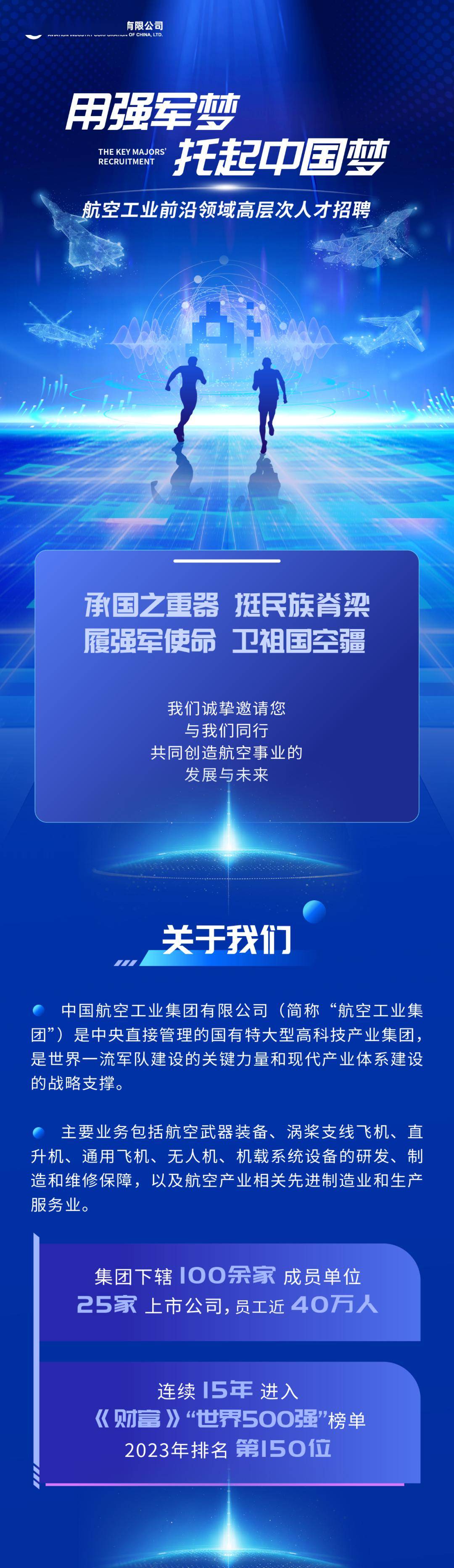 【国防招聘】航空工业前沿领域高层次人才招聘