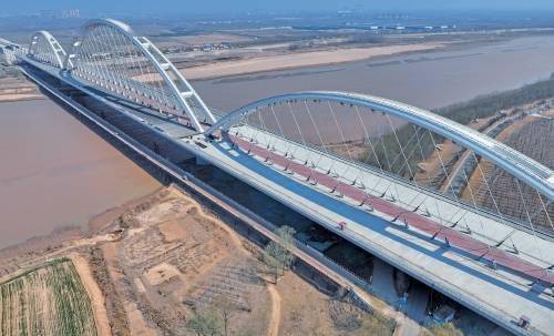 齐河黄河大桥图片