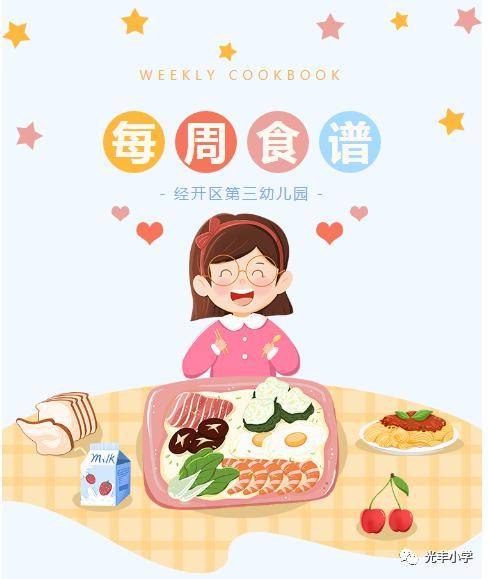 美味在心中 食谱我知道——经开区第三幼儿园小小播报员一周食谱播报(