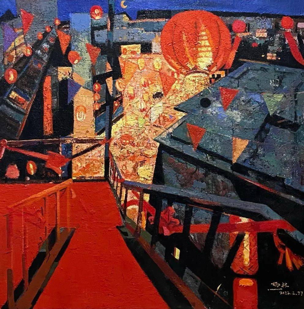 《大芬美术》选登 | 杨林:从城乡建设到碗碗香的图式探索_油画_贵州省